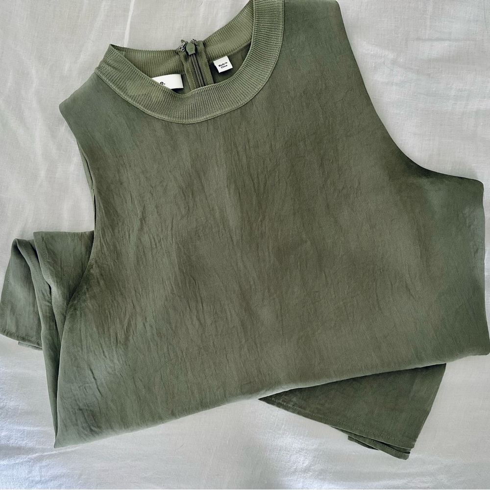 Vince Silk Sleeveless Blouse